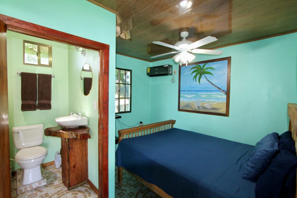 Midnight Star room Big Corn Island with partial ocean view balcony and Caribbean Sea
