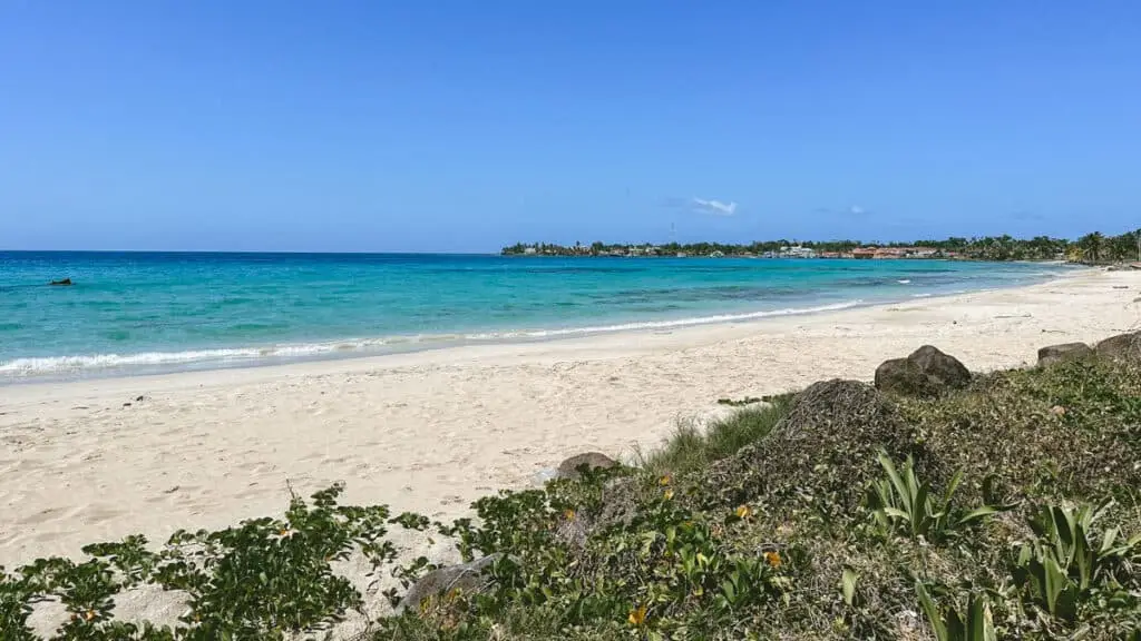 Buccaneer at Paraiso Beach Hotel beach for day activities overlooking the turquoise Caribbean waters.