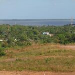 Nicaragua lots for sale in Loma Sandino Bluefields showing bay view, 10x25m land with car access and electricity