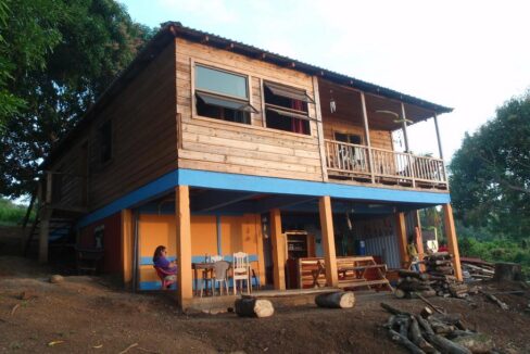 Big Corn Hillside House for sale with amazing ocean view on Quinn Hill, Big Corn Island Nicaragua