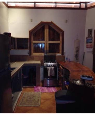Bright kitchen with hardwood finishes in House for Sale Little Corn Island