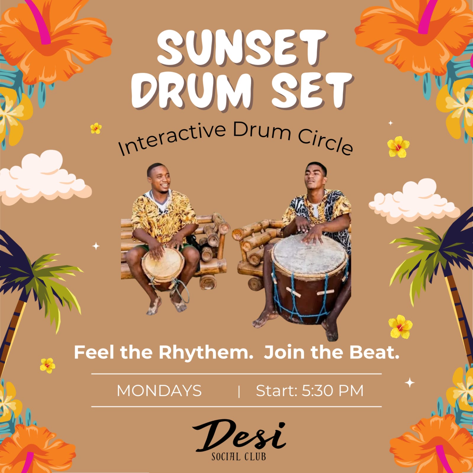 Desi Social Club Sunset Drum Set
