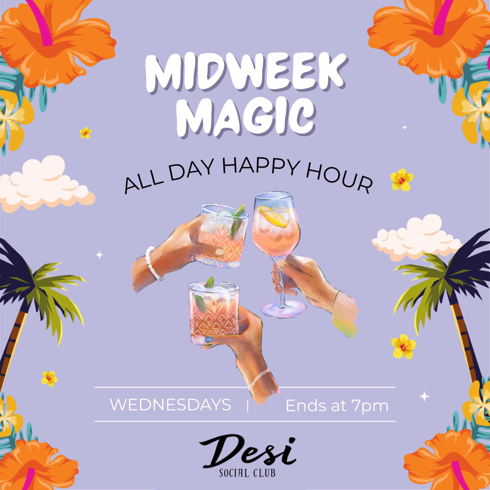 Desi Social Club All Day Happy Hour