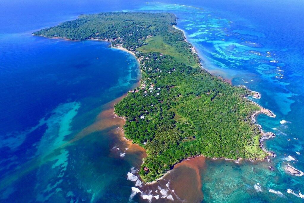 Rare Little Corn Island Beachfront for Sale lot with 600 feet of pristine Caribbean shoreline