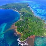 Little Corn Island Beachfront for Sale including 1.62 acre lot with 600 feet of beachfront on the southern tip of the island in Nicaragua.