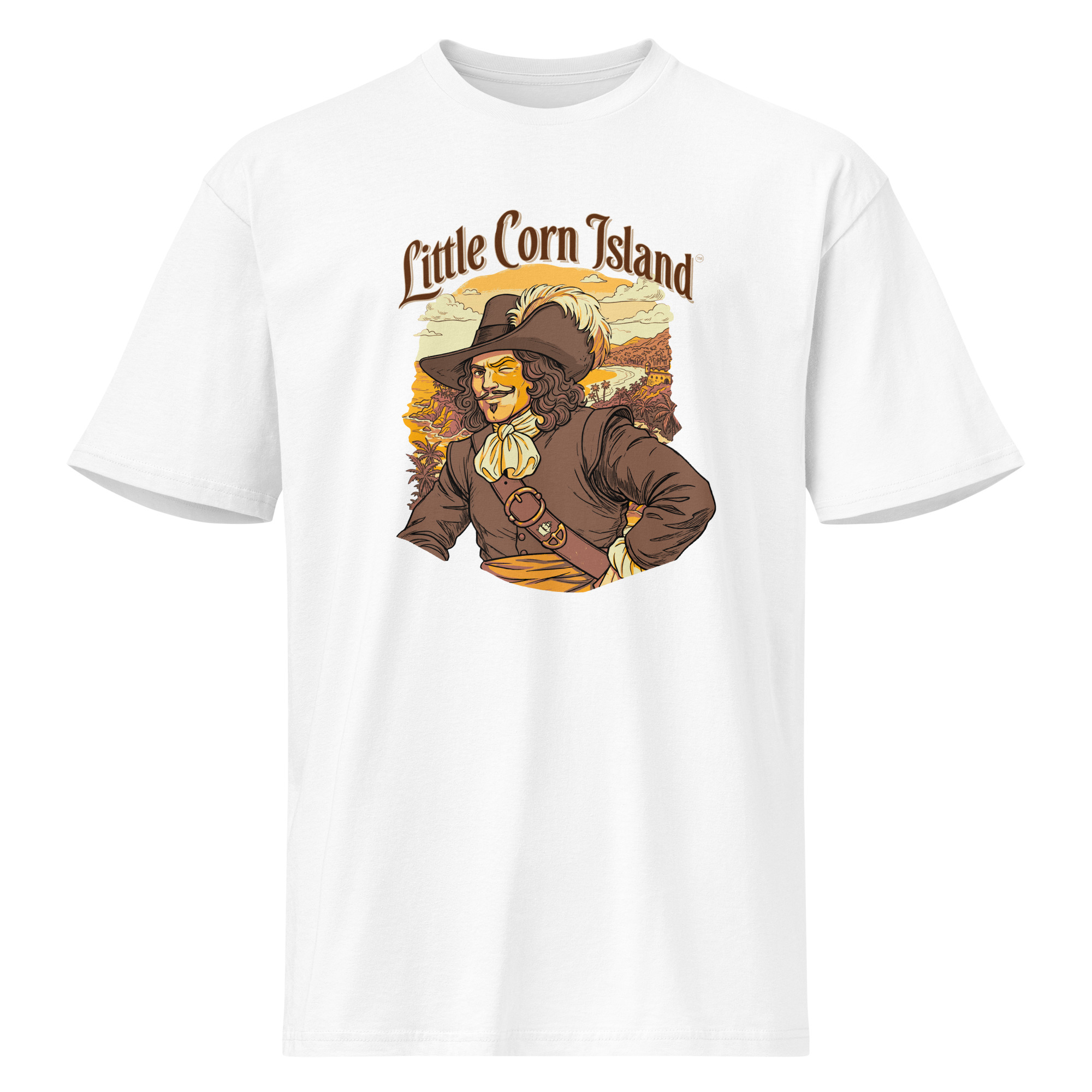 Captain Morgan Little Corn Island I Men's Premium Short Sleeve Tee - Image 3