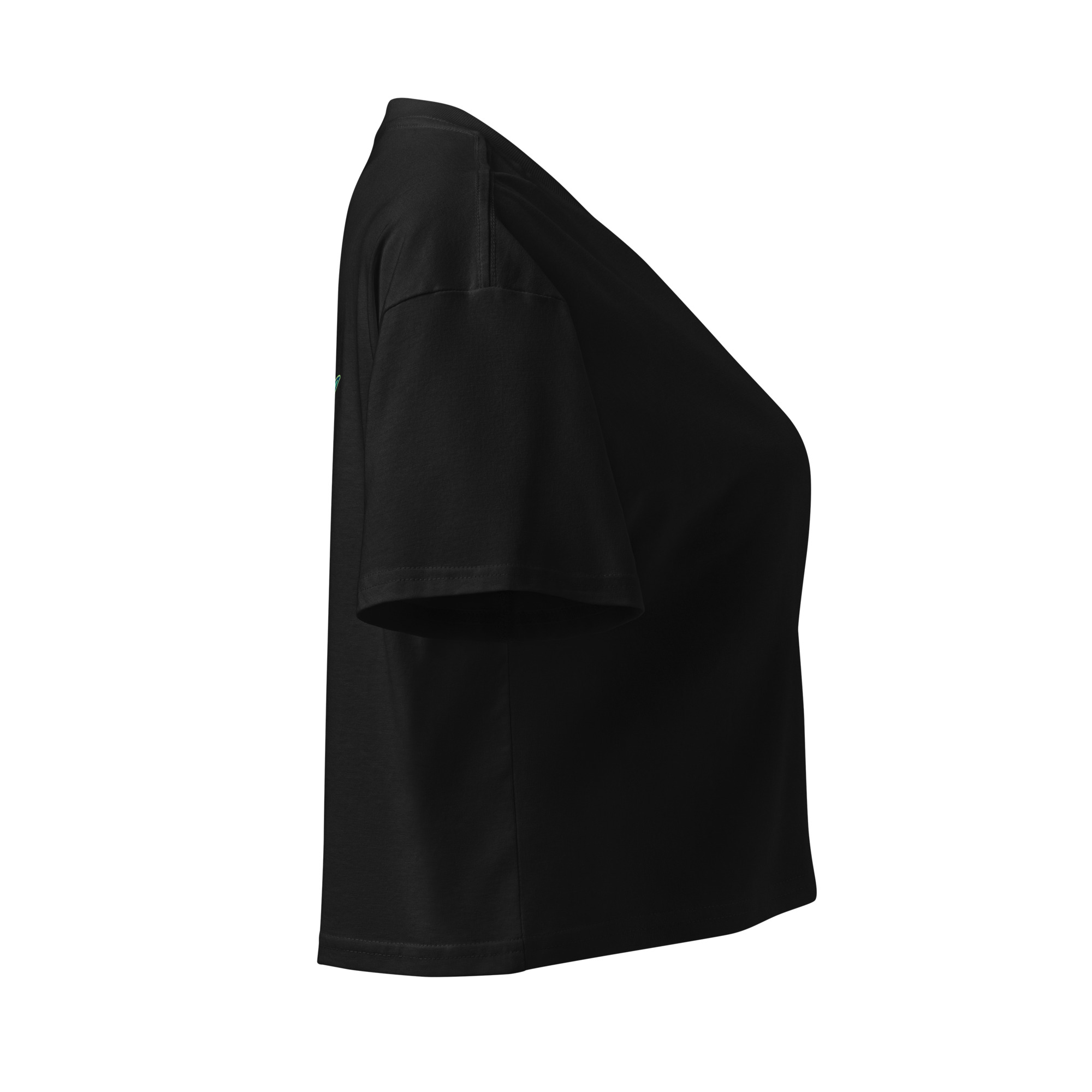 Little Corn Island Fishing Club | Women’s Crop Top - Black - Image 5