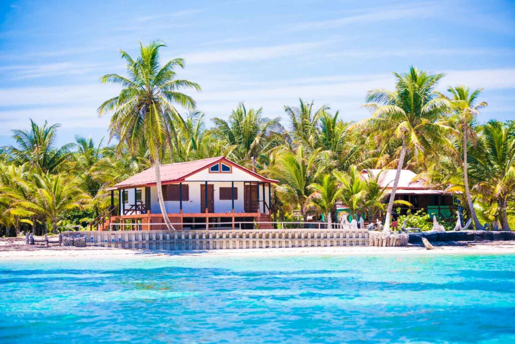 Casa frente al mar en Little Corn Island, Nicaragua