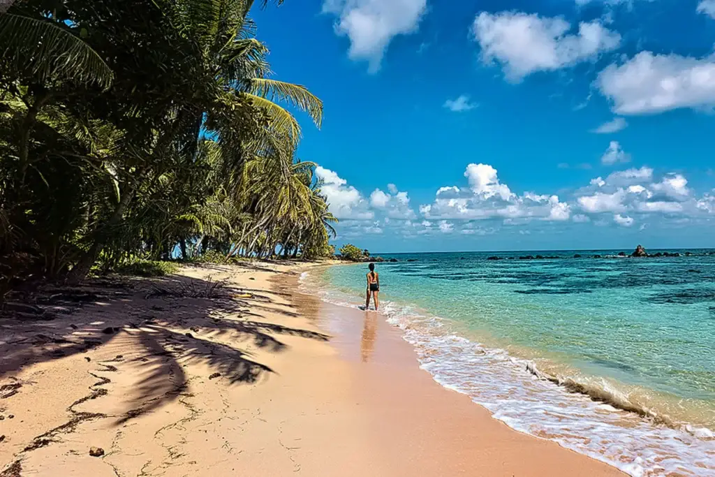 Pristine beach on Corn Islands perfect for enjoying Rondon Corn Islands nearby