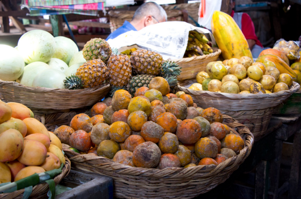 Colorful local market fruits perfect for Nicaragua Airbnb Provisioning