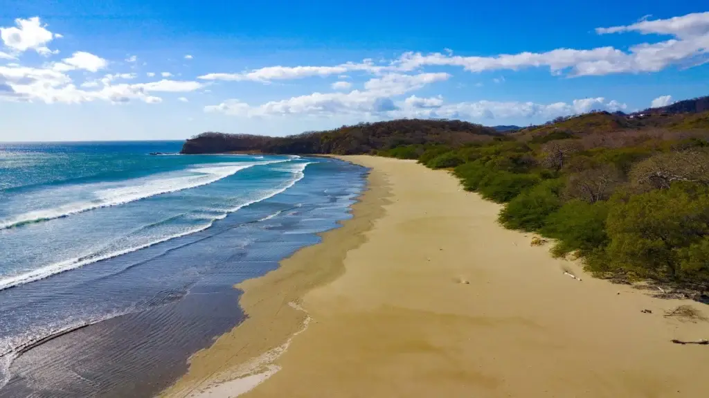 Playa Hermosa Aerial View of a long beach