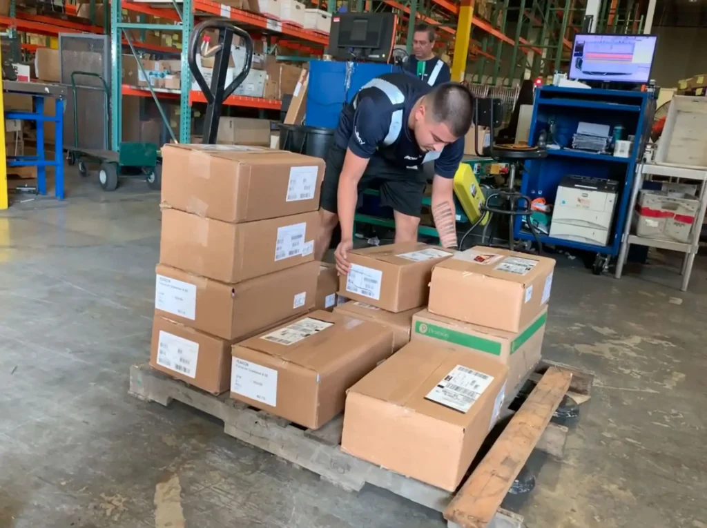 Stacked packages and boxes ready for Shipping Nicaragua cargo handling